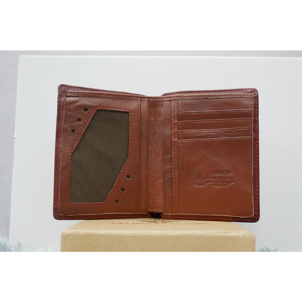 Ví Nam, Bóp Nam Da Bò Chuẩn Logo Rồng Lửa Cực Đẹp