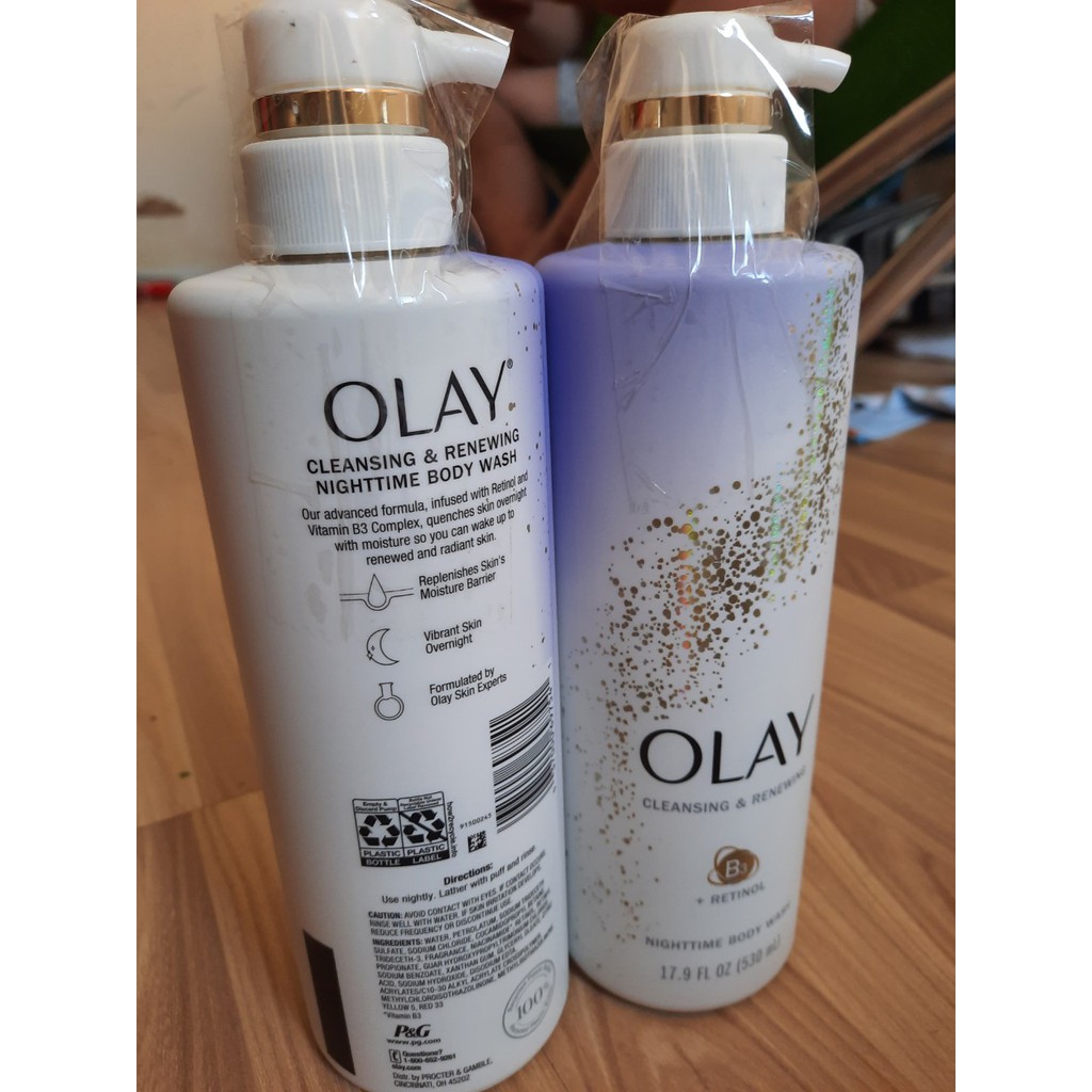 Sữa tắm Ban đêm OLAY cleaning & Renewing RETENOL nighttime 530ml