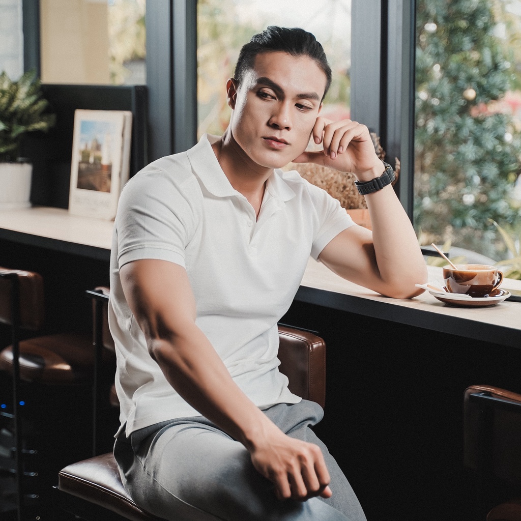 Áo thun POLO nam cổ bẻ vải cá sấu Cotton xuất xịn, chuẩn form màu Trắng - POMANO | BigBuy360 - bigbuy360.vn