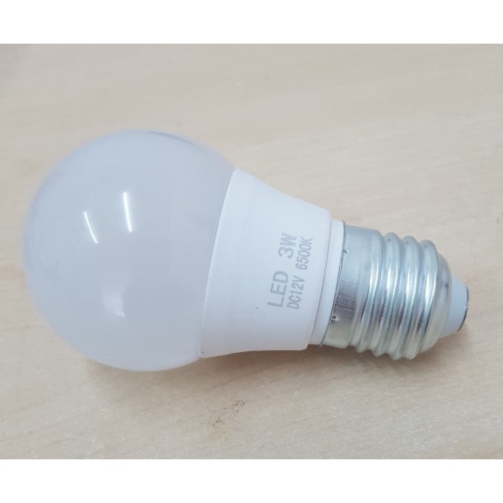 Bóng LED DC 12V 3W vỏ nhựa - ánh sáng trắng/vàng