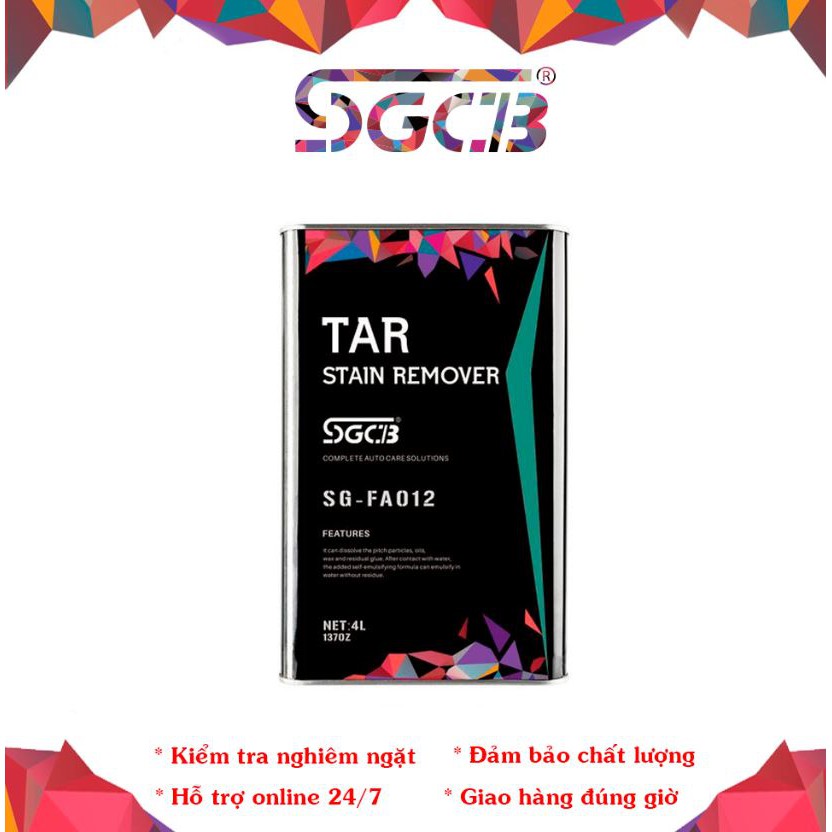 Dung Dịch Tẩy Nhựa Đường Sơn Xe Ô Tô và Mô Tô SGCB 4 LIT SG-FA012