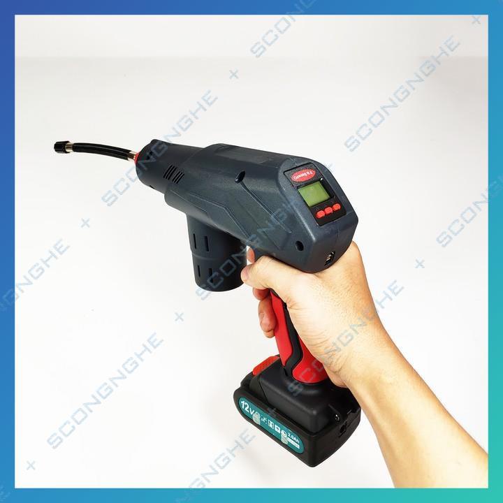 Bơm xe Pin tự động GEWANG đa năng 12V nội địa