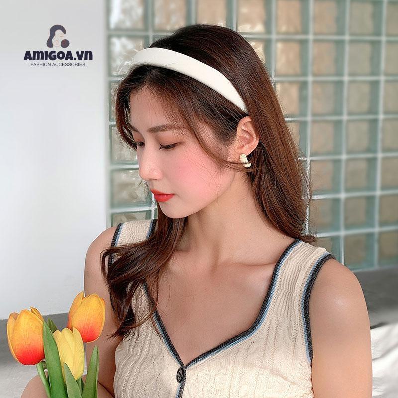 Băng Đô Cài Tóc Dạng Nhấn Màu Kẹo Ngọt Đơn Giản