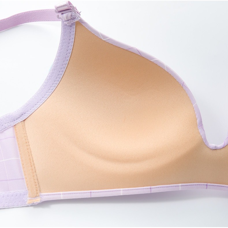 Áo Lót Nữ Nâng Ngực - Áo Ngực Nữ đúc su kẻ không gọng ôm ngực AL07 | BigBuy360 - bigbuy360.vn