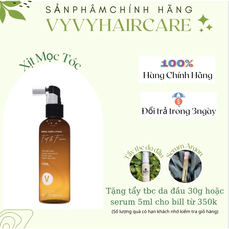 Xịt kích Mọc VyVyHairCare kích mọc tóc con giúp tóc nhanh dài và dày tóc