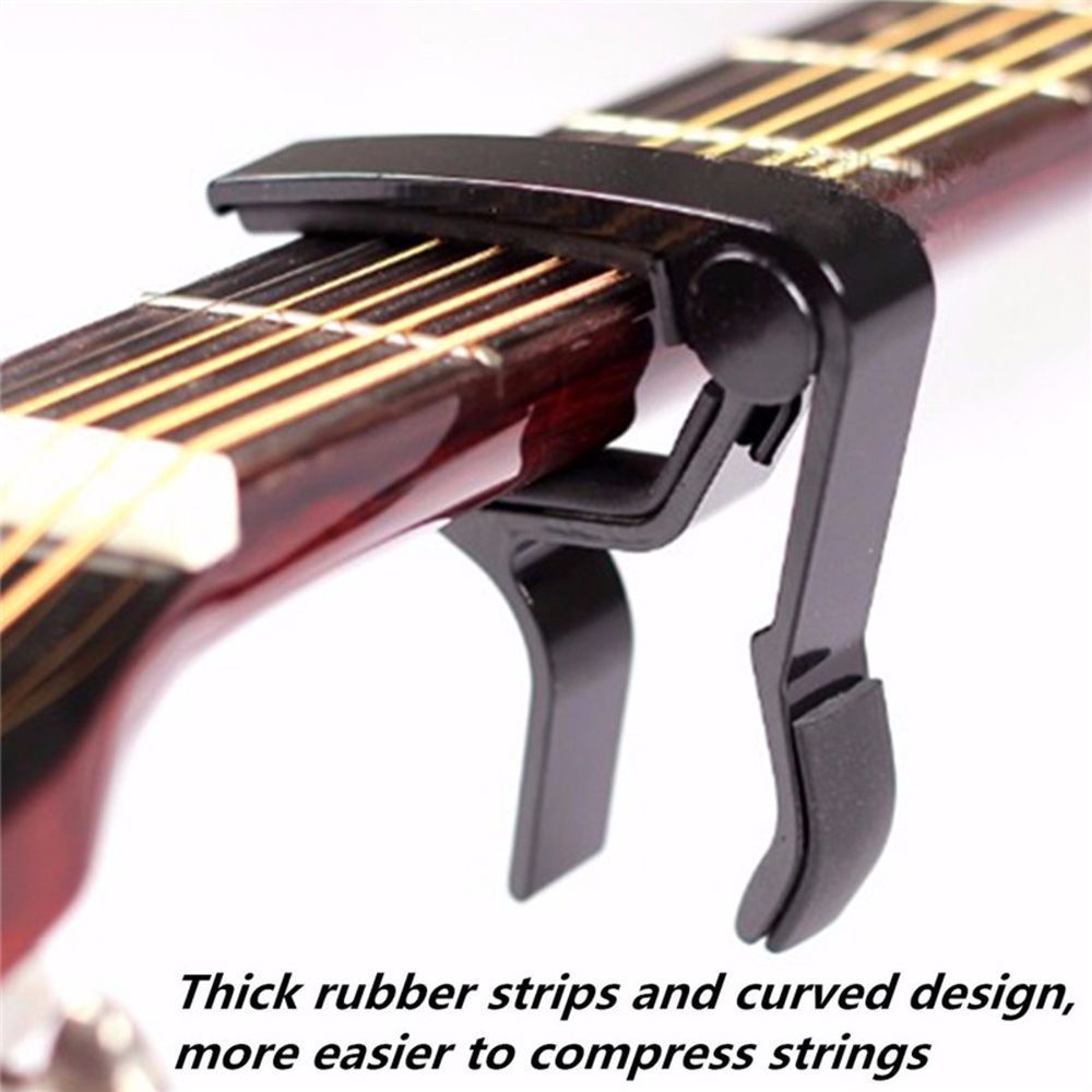 Bộ 2 Kẹp Capo Đàn Ukulele Bằng Hợp Kim Nhôm Nhiều Màu Sắc Chất Lượng Cao