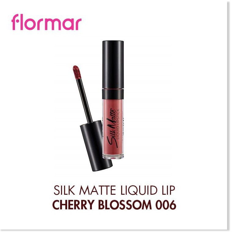 [Auth] Son kem lì Flormar Silk Matte Liquid Lipstick - Blossom - 006