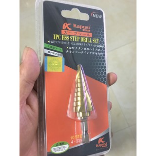 Mũi Khoan, Mũi Khoan Tháp 4-22 mm KAPUSI - Nhật Bản chuôi lục giác Nhật Bản Khoan Sắt, Nhôm, gỗ ...