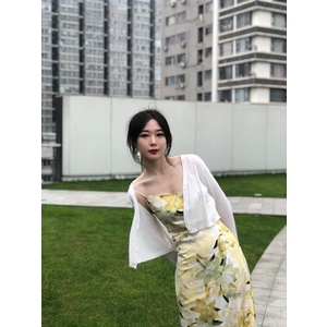 [ẢNH THẬT] Đầm lụa Satin hoa 2 dây Style Hồng Kông mùa hè ngọt ngào quyến rũ tiểu thư sang chảnh đài các thời thượng