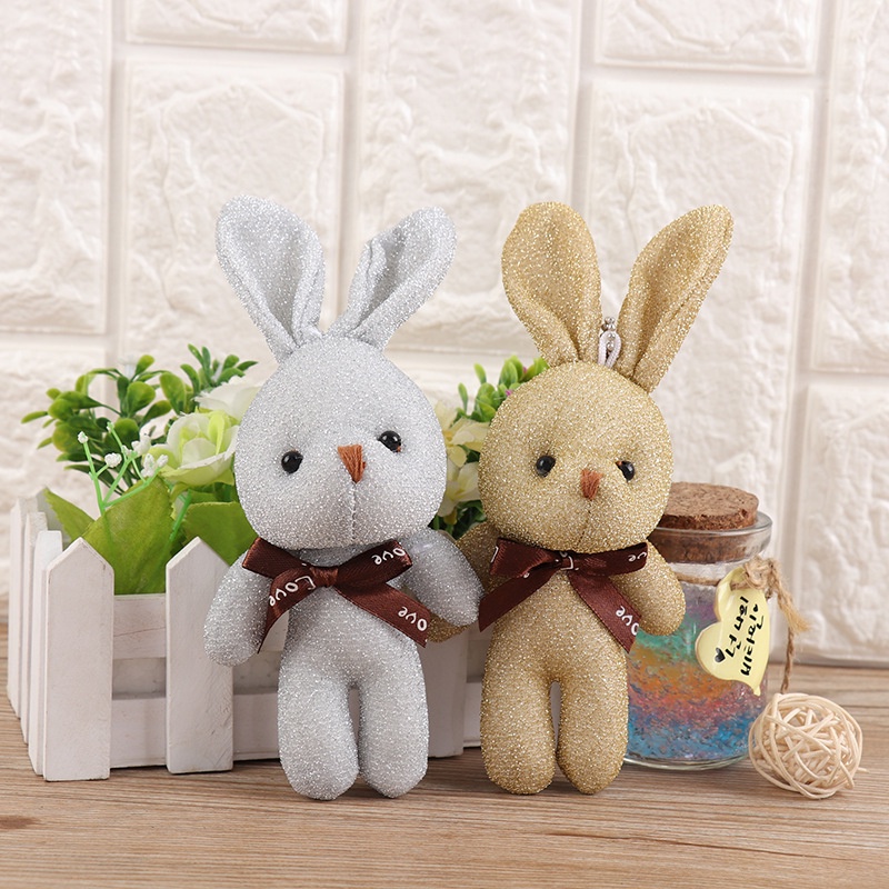 Búp bê hình thỏ xinh xắn thích hợp treo trang trí túi xách