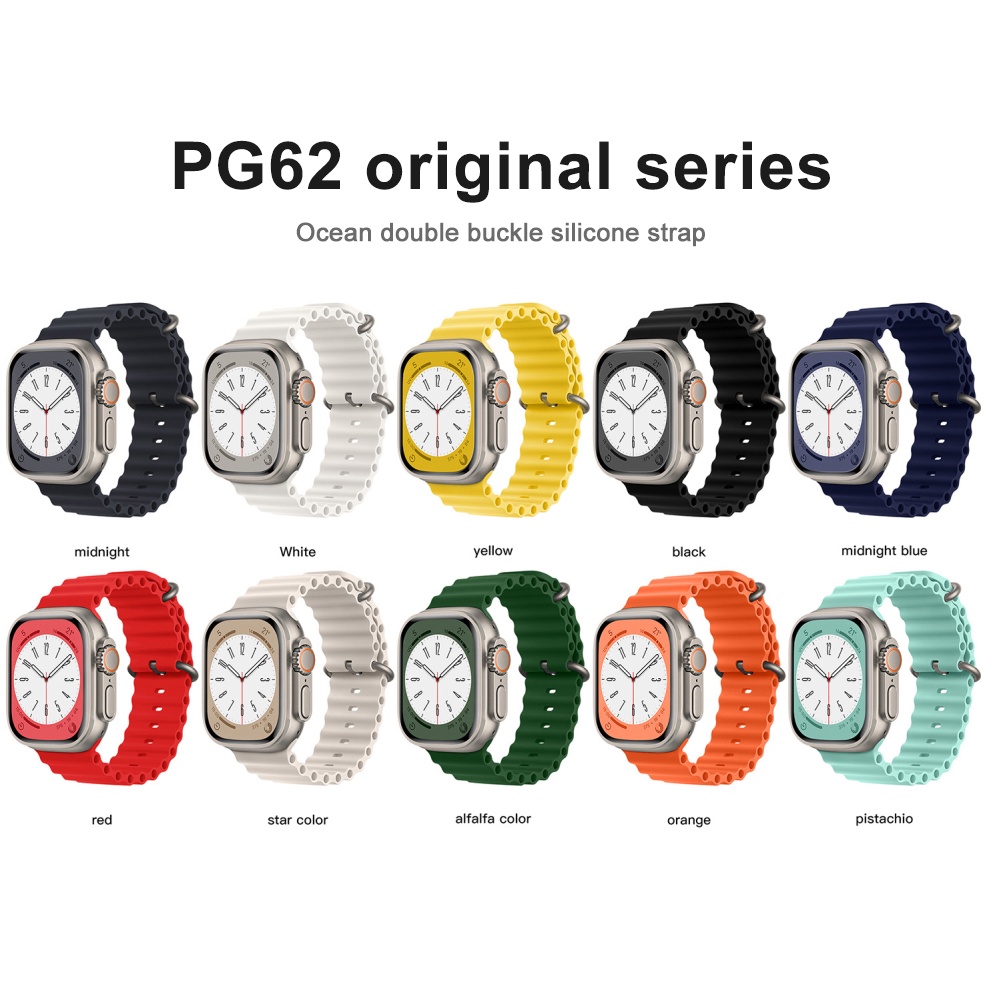 Ocean Dây Đeo Cho Apple Watch Band Series 8 Ultra 49Mm 45Mm Đồng Hồ Thông Minh 44Mm 42Mm Iwatch Serie 7 6 Se 5 Phụ Kiện