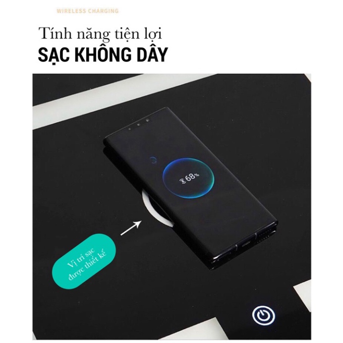 Tủ Đầu Giường, Tab Đầu Giường Thông Minh Hiện Đại, Có Đèn Led Và Sạc Điện Thoại Không Dây (Có Video + Ảnh Thật