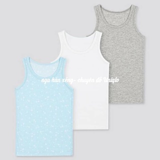 Set 3 áo ba lỗ cotton lưới Uniqlo cho bé size 80, 90, 100