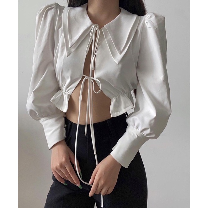 ABBEY SHIRT/ ÁO SOMI CROPTOP TAY DÀI