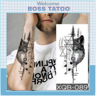 [Đọc kỹ mô tả] Hình dán tạm thời tatoo chó sói size vừa Xqb089