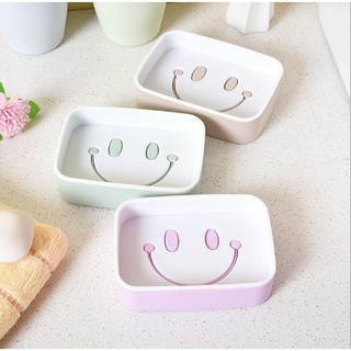  - Khay Để Bánh Xà Phòng 2 Lớp Đáy Kín Hình Mặt Cười 88217 Siêu Thị Tiện Ích 88