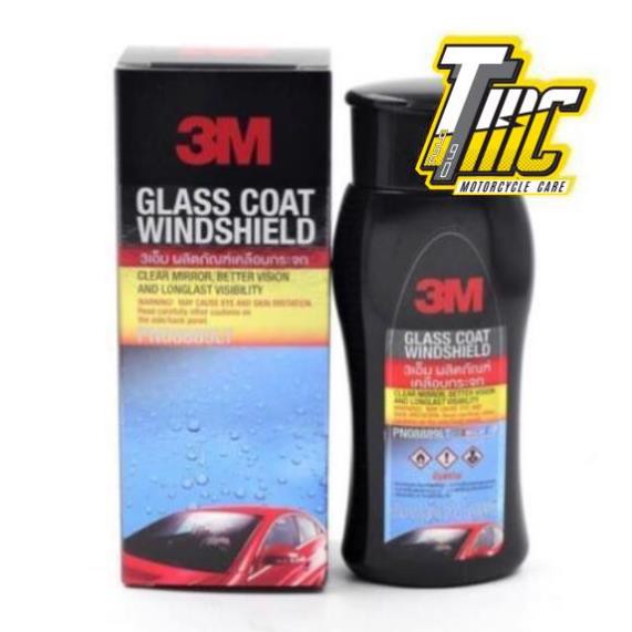 Chai phủ nano chống bám nước trên gương kính xe ô tô 3M GLASS COAT WINDSHIELD 08889 LT