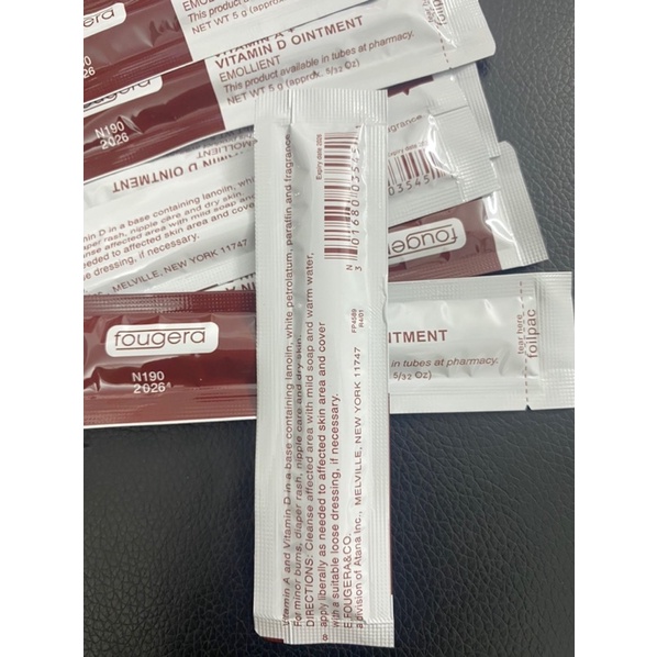 [Bịch 100 gói] Dưỡng Vitamin AD Dùng Sau Xăm, KHÔNG CÓ MÙI HÔI