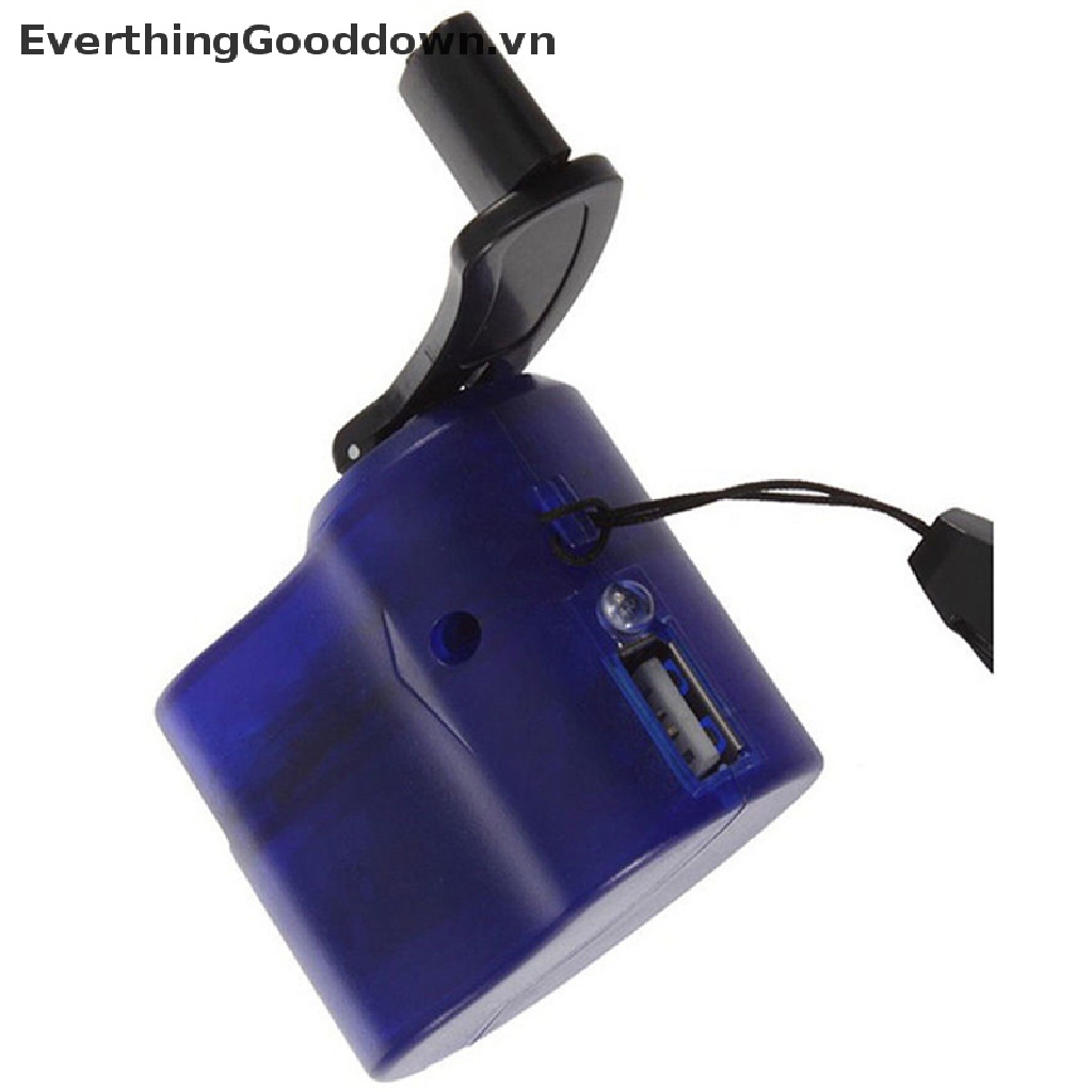 Everthinggooddown Bộ Sạc Khẩn Cấp USB Thủ Công Dynamo Cho MP4 Mobile PDA Pop