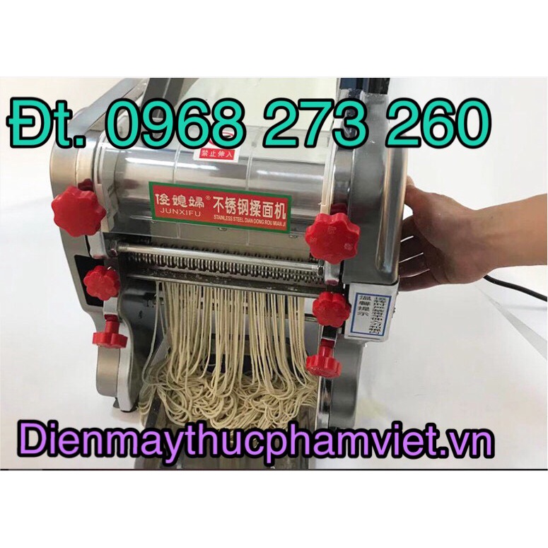 Máy cán bột cắt bột làm hủ tiếu bánh canh mì quảng chạy điện ( sợi 1.5/1.8/3/9mm)