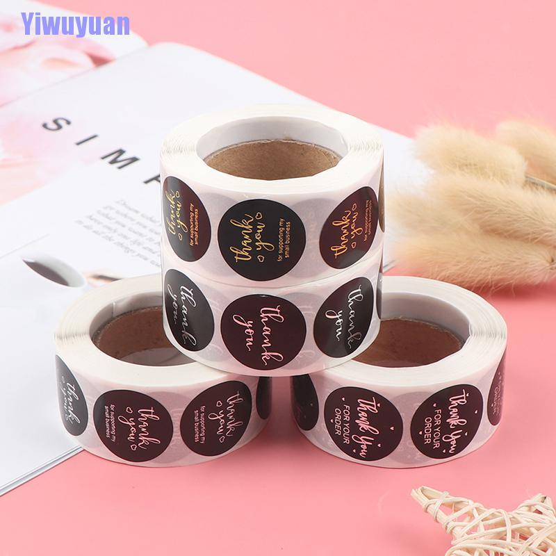 Cuộn 500 Miếng Dán In Chữ Thank You Trang Trí Sổ Tay