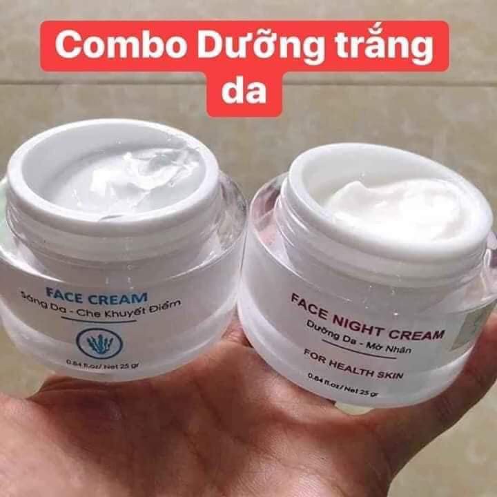 💕💕CHÍNH HÃNG💕💕 Combo Kem Dưỡng Trắng Da Ngày Và Đêm BIOCOS