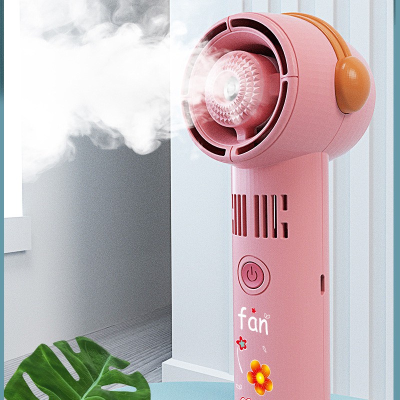 Quạt Phun Sương Cầm Tay Cánh Âm - Quạt Mini Tích Điện Phun Sương Hơi Nước Tạo Ẩm 500mAh - MIMO