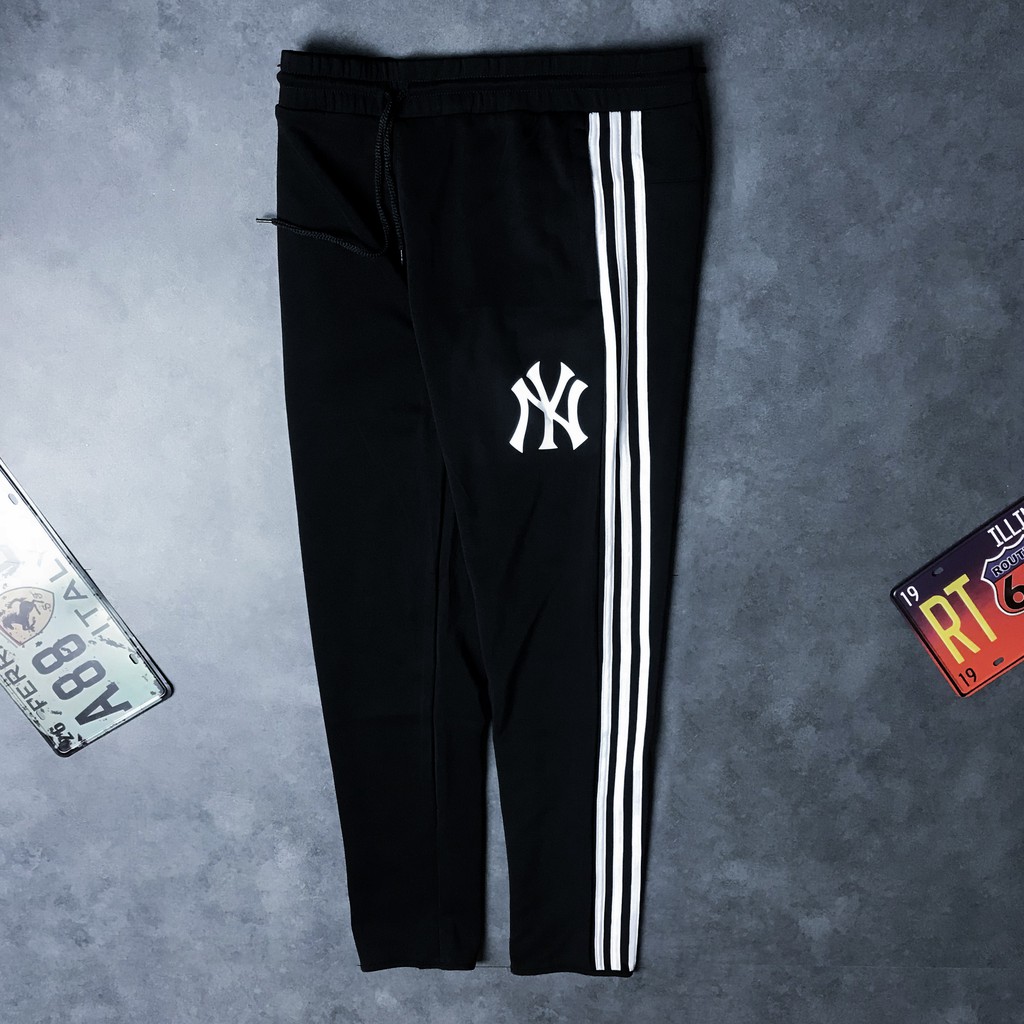 Quần Thể Thao 3 Sọc Ống Suông Ép Logo Chắc Chắn, Phong Cách N112