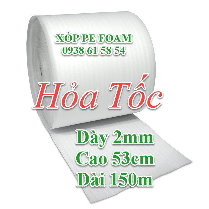 Cuộn Pe Foam Dày 2mm x 50cm x 150m