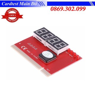 Cardtest Mainboard dùng cho main có khe cắm PCI Đỏ