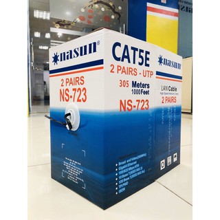 Dây mạng 4 lõi + dây cường lực nasun ns-723 cuộn 305m