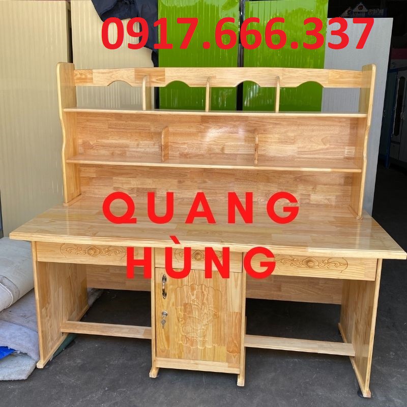 Bàn học sinh học tại nhà liền kệ 1m4 dành cho bé giá rẻ | BigBuy360 - bigbuy360.vn