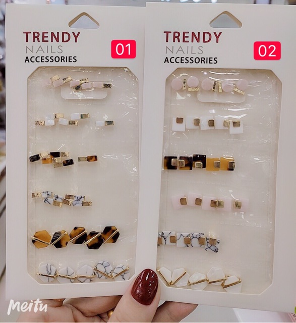 Phụ kiện hình đá hàn quốc trang trí nail