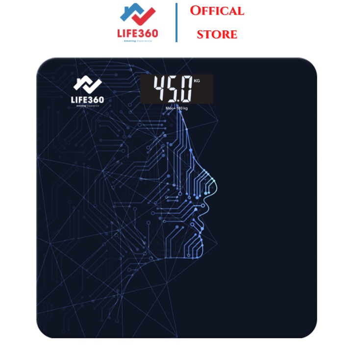 Cân sức khỏe điện tử Life360 AL-S22E - Hàng Chính Hãng