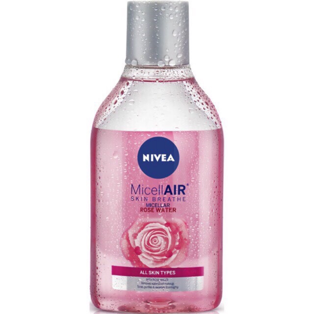 Nước tẩy trang chiết xuất hoa hồng Nivea MicellAIR 400ml Date 10/2021