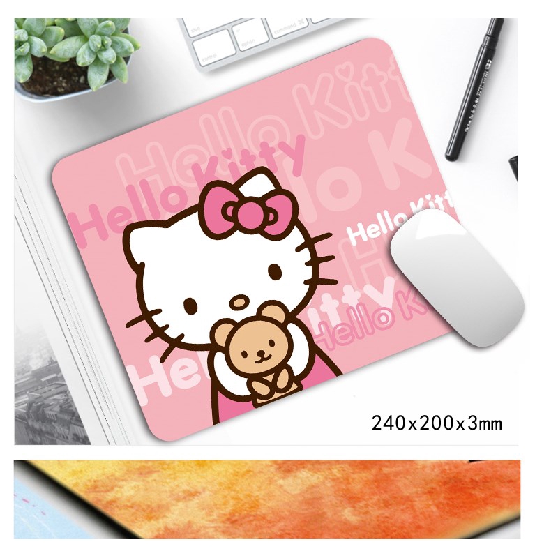Small anime mouse pad office Kitty cute female student home magic array laurel dog mouse pad lock