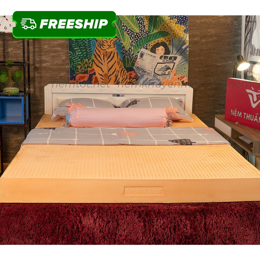 (160x200x5cm) Nệm cao su 100% thiên nhiên Thuần Việt LATEX - BH 15 Năm