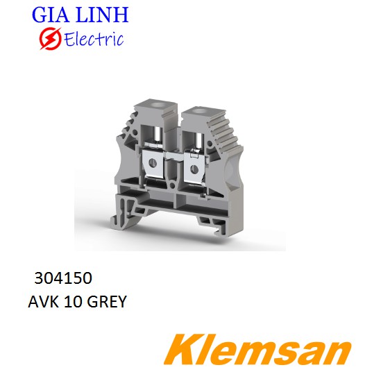 Cầu đấu dây điện dạng miếng lát AVK 2,5 RD GREY, NPP/AVK 2,5-10 GREY Termino Klemsan