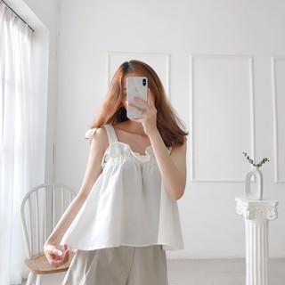 Set áo 2s xòe kèm quần đùi xám - leda