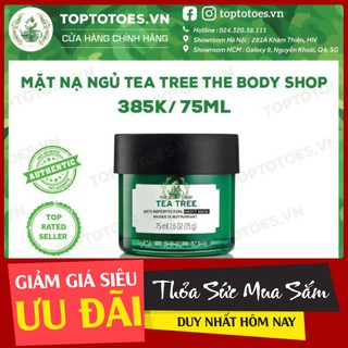ƯU ĐÃI HÈ . Mặt nạ ngủ The Body Shop Tea Tree Anti-imperfection Night Mask ngừa và giảm mụn, thanh lọc da, kiềm dầu . ƯU