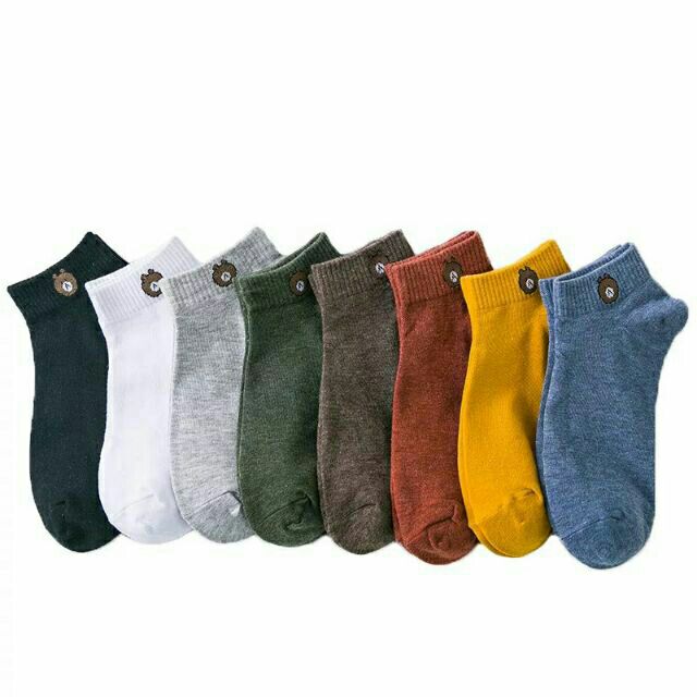 10 đôi tất gấu Broun cổ ngắn có túi