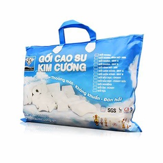 Gối Cao Su Oval Kim Cương 40x60x12