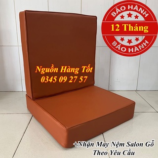 Nệm ngồi ghế gỗ elena chống thấm nước - nhận may ghế nệm salon theo yêu cầu