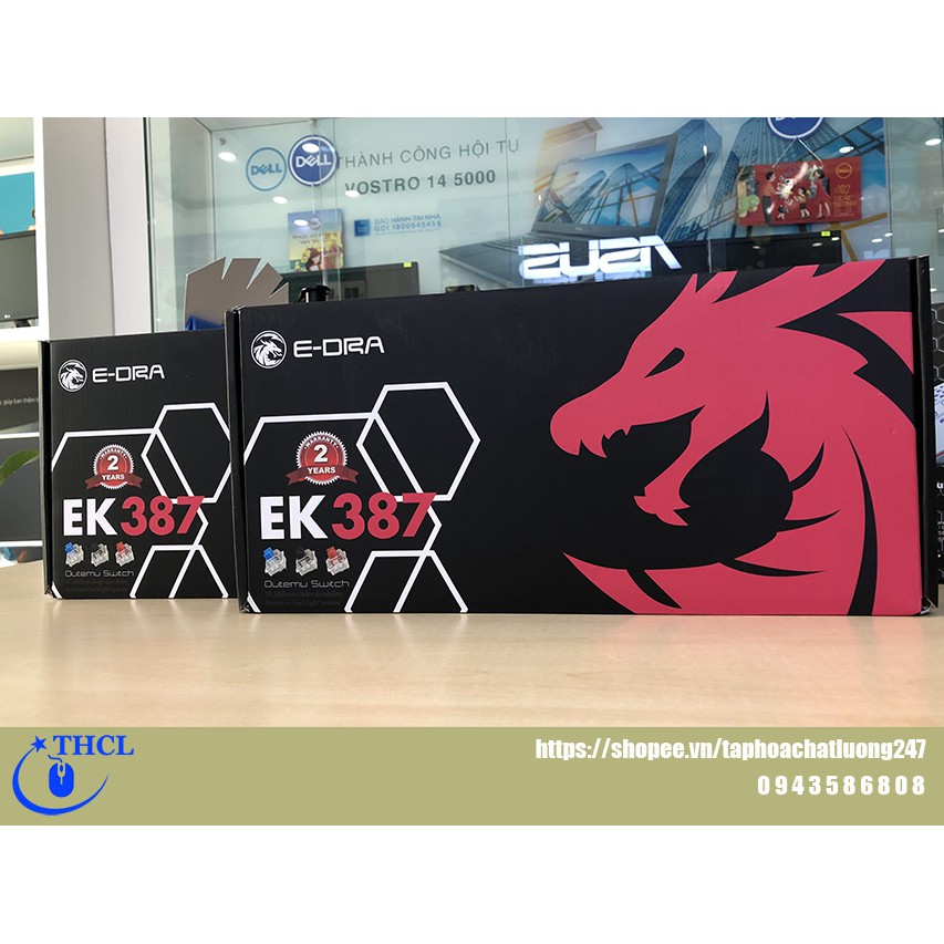 Bàn phím Cơ Gaming E-DRA EK387 LED