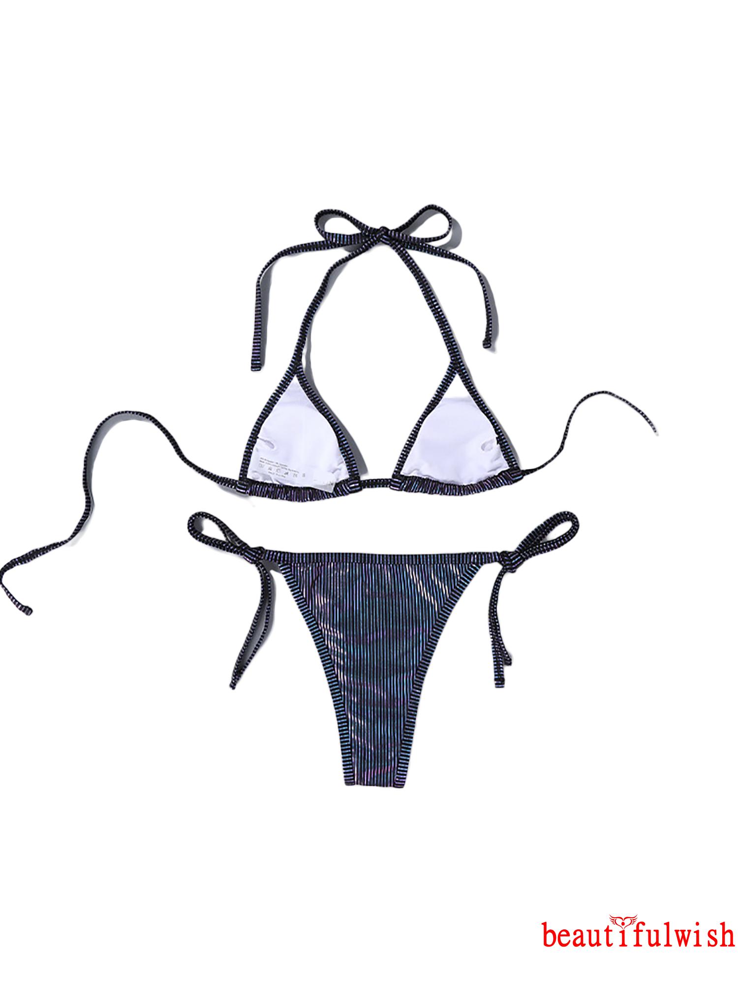 Set Đồ Tắm Họa Tiết Sọc Ngang Quyến Rũ Dành Cho Nữ | BigBuy360 - bigbuy360.vn