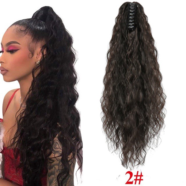 Tóc Giả Đuôi Ngựa Xoăn Dài Thời Trang Nữ