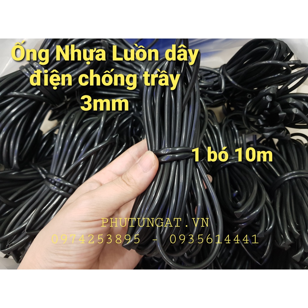 Vỏ nhựa luồn dây điện chống trầy 3mm 1 cuộn nặng 0.9kg