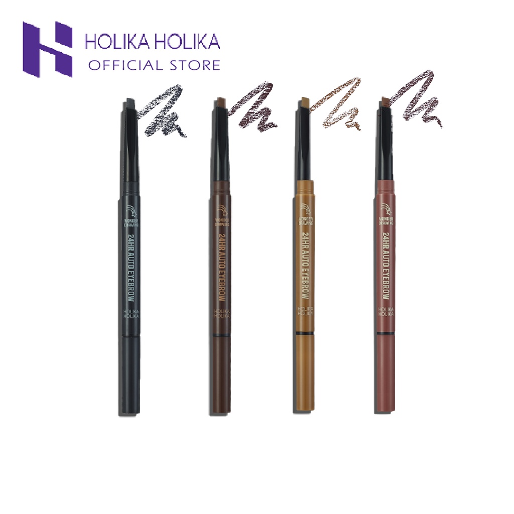 Chì kẻ lông mày Holika Holika Wonder Drawing 24hr Auto Eyebrow 0.35g lâu trôi giữ màu 24h