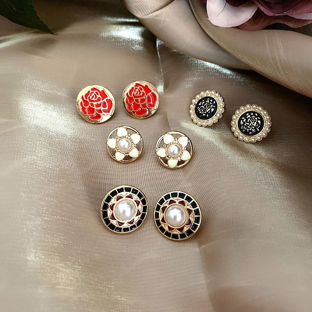 Bông Tai Đính Đá Lấp Lánh Phong Cách Vintage Dành Cho Nữ|Kim S925