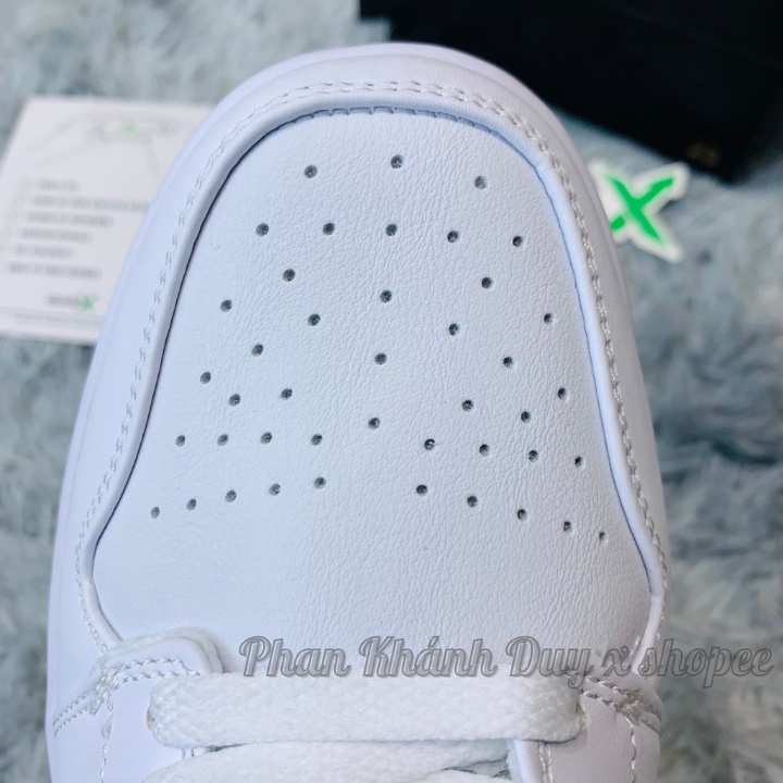 [ Pkdsneaker25 ] Giày Jordan trắng cổ thấp full white hàng TC